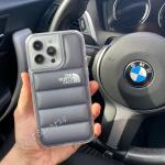 iPhone Uyumlu Kabartmalı Darbe Önleyici North Face Kılıf