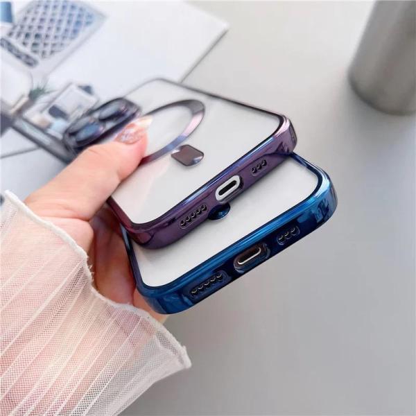 iPhone Uyumlu Magsafe Özellikli Lazer Silikon Kılıf