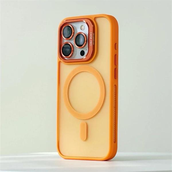 iPhone Uyumlu Lens Hediyeli Mat Magsafe Ultra Lüx Kılıf