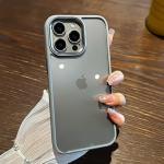 iPhone Uyumlu Kenarı Renkli Ultra Lüx Kılıf